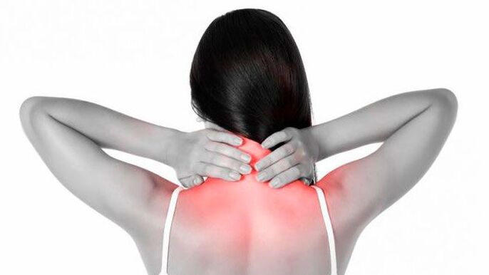 neck and shoulder pain in cervical osteochondrosis