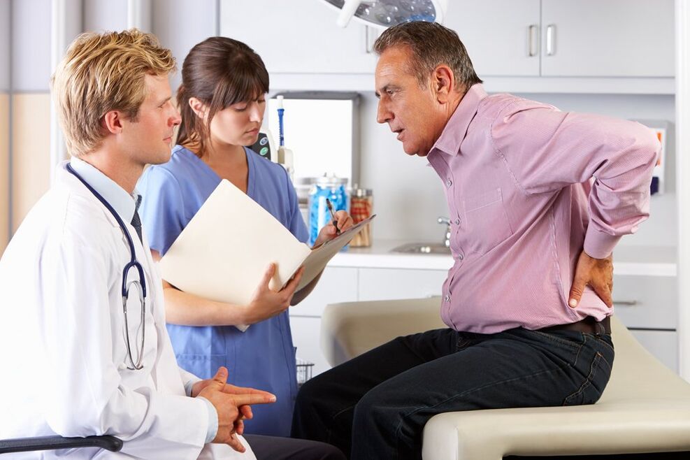 medical appointment for back pain